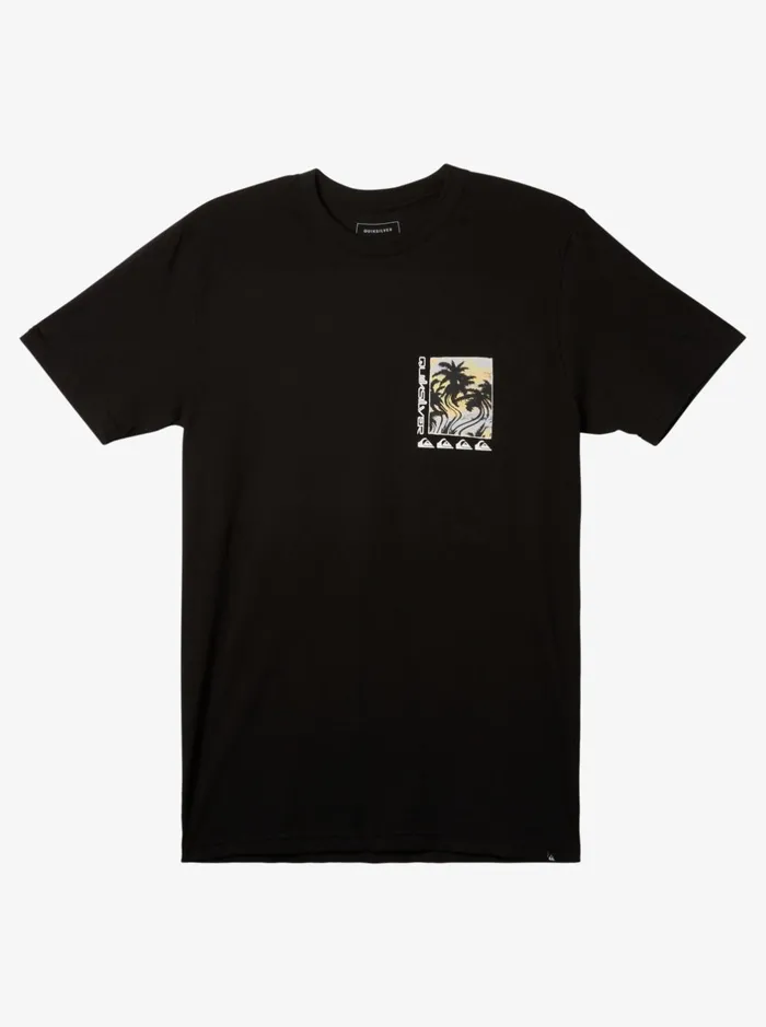 Tees Men Quiksilver Poster TShirt Black