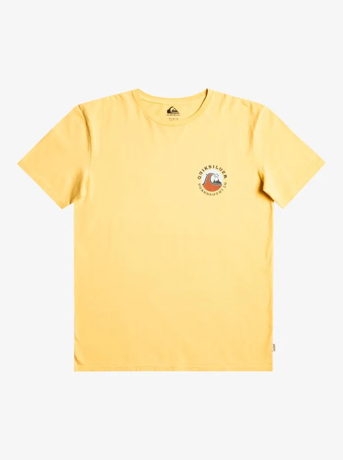 Tees Men Quiksilver Qs Bubble Stamp TShirt Wheat