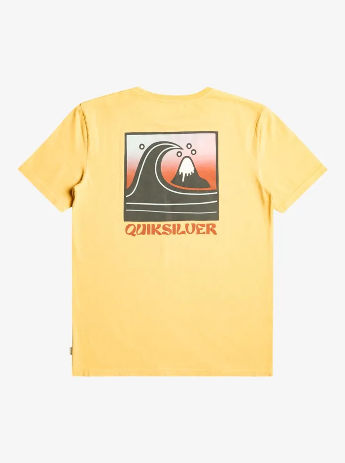 Tees Men Quiksilver Qs Bubble Stamp TShirt Wheat Tees Men Quiksilver Qs Bubble Stamp TShirt Wheat