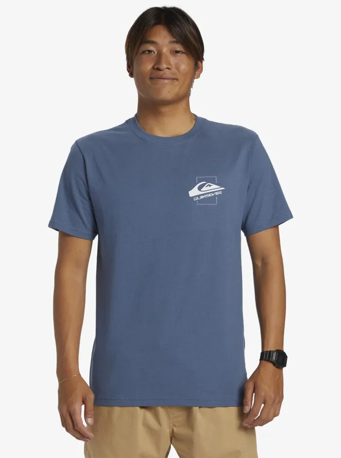 Tees Men Quiksilver Quik Moves TShirt Bering Sea Tees Men Quiksilver Quik Moves TShirt Bering Sea