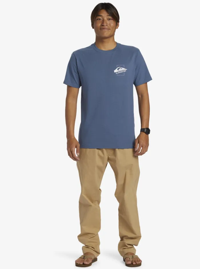 Tees Men Quiksilver Quik Moves TShirt Bering Sea Tees Men Quiksilver Quik Moves TShirt Bering Sea