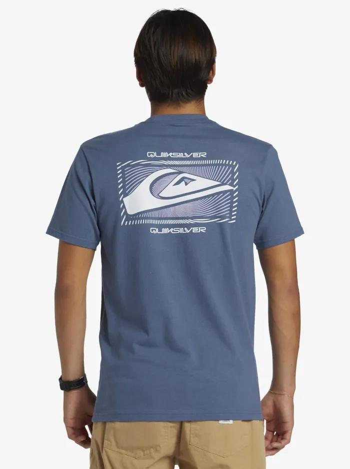 Tees Men Quiksilver Quik Moves TShirt Bering Sea Tees Men Quiksilver Quik Moves TShirt Bering Sea