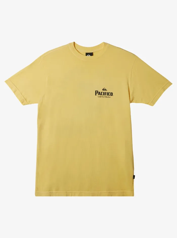 Tees Men Quiksilver Quiksilver X Pacifico Dont Fight The Foam TShirt Gold