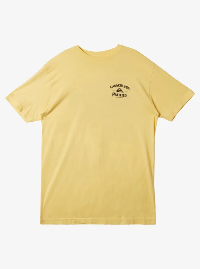 Tees Men Quiksilver Quiksilver X Pacifico Lockup TShirt Gold