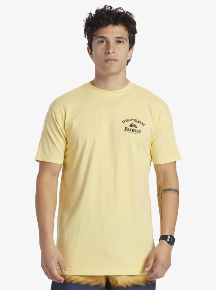 Tees Men Quiksilver Quiksilver X Pacifico Lockup TShirt Gold