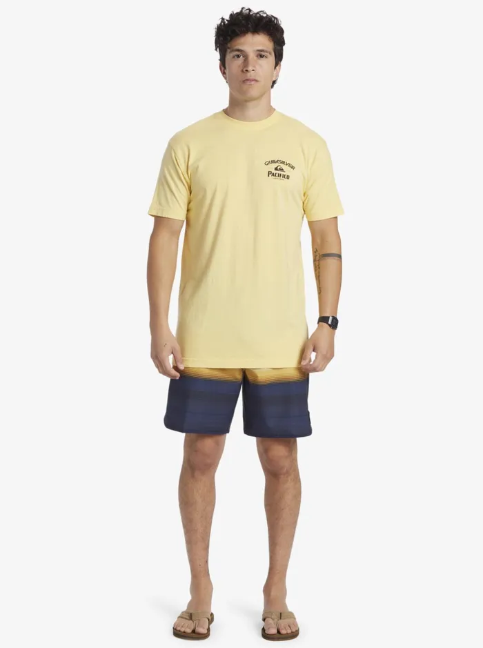 Tees Men Quiksilver Quiksilver X Pacifico Lockup TShirt Gold