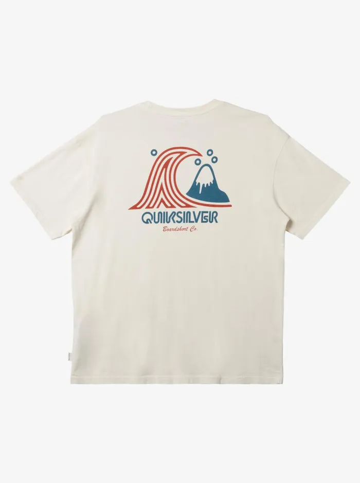 Tees Men Quiksilver Roadways Mnd TShirt Gardenia Tees Men Quiksilver Roadways Mnd TShirt Gardenia