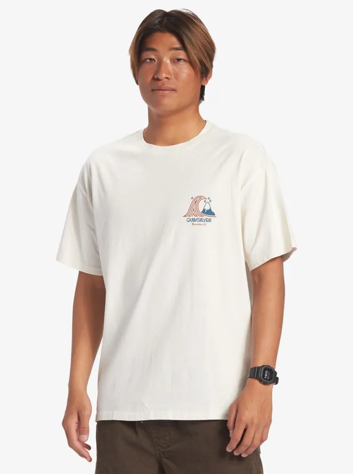 Tees Men Quiksilver Roadways Mnd TShirt Gardenia Tees Men Quiksilver Roadways Mnd TShirt Gardenia