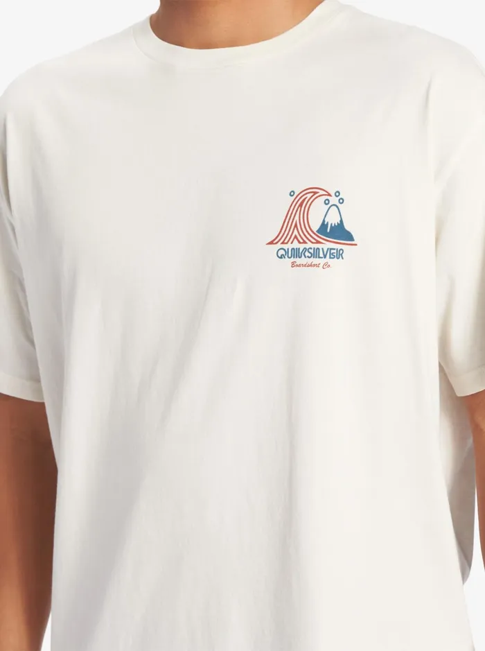 Tees Men Quiksilver Roadways Mnd TShirt Gardenia Tees Men Quiksilver Roadways Mnd TShirt Gardenia