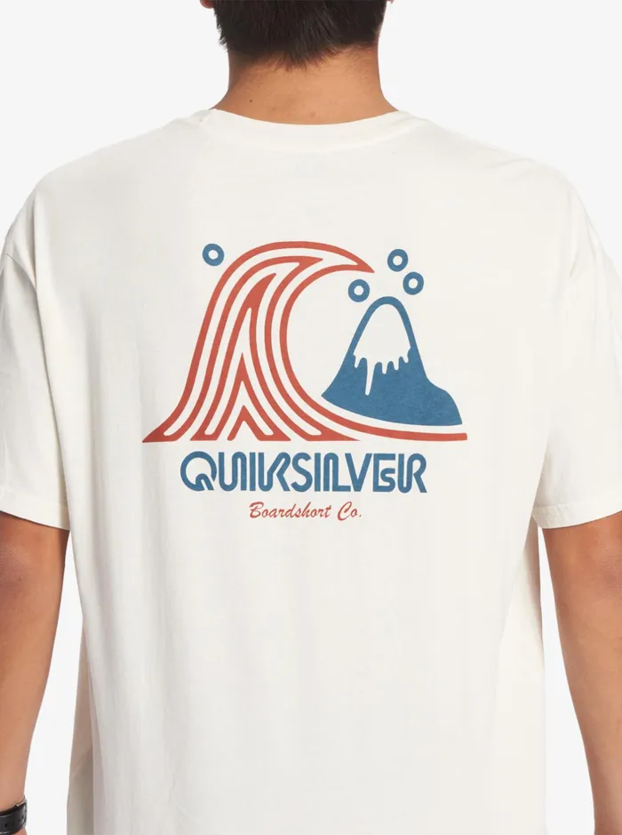 Tees Men Quiksilver Roadways Mnd TShirt Gardenia Tees Men Quiksilver Roadways Mnd TShirt Gardenia