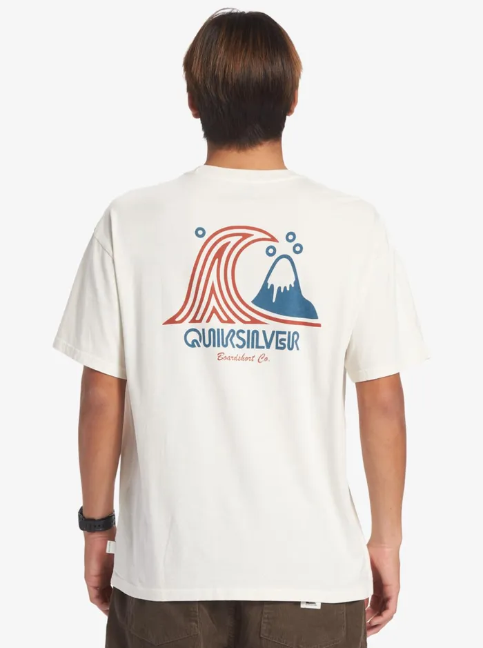 Tees Men Quiksilver Roadways Mnd TShirt Gardenia Tees Men Quiksilver Roadways Mnd TShirt Gardenia