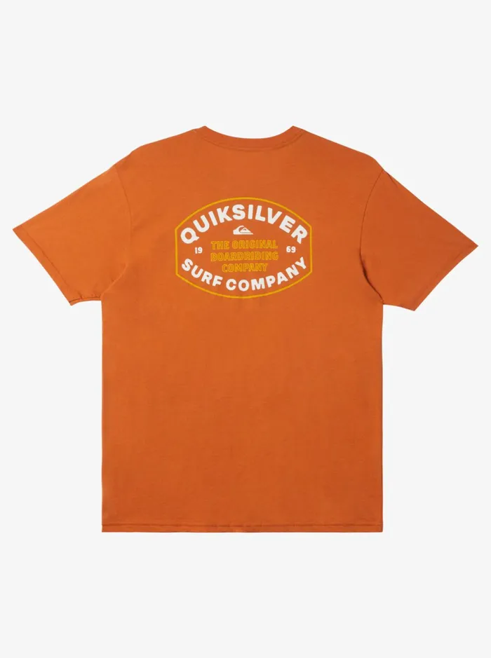Tees Men Quiksilver Stay In Bounds TShirt Mango Tees Men Quiksilver Stay In Bounds TShirt Mango