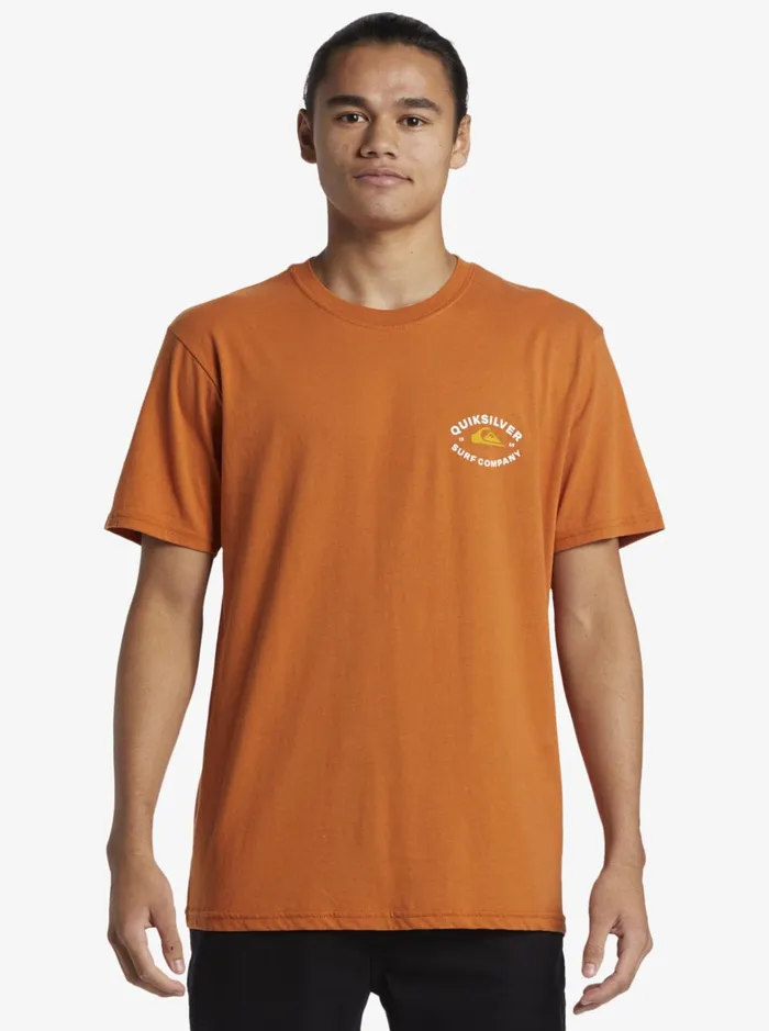 Tees Men Quiksilver Stay In Bounds TShirt Mango Tees Men Quiksilver Stay In Bounds TShirt Mango