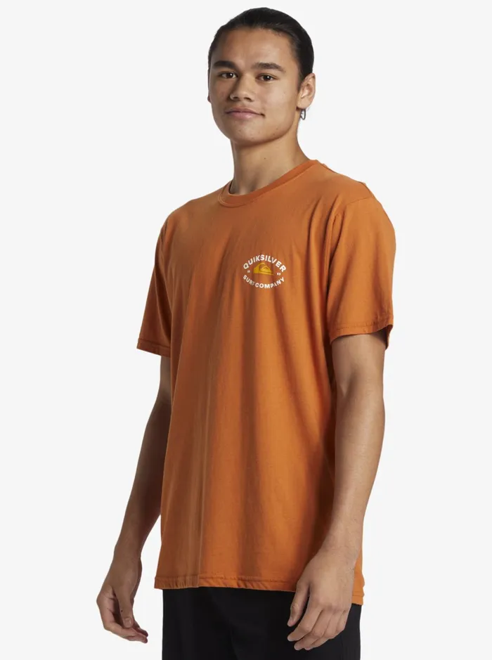 Tees Men Quiksilver Stay In Bounds TShirt Mango Tees Men Quiksilver Stay In Bounds TShirt Mango