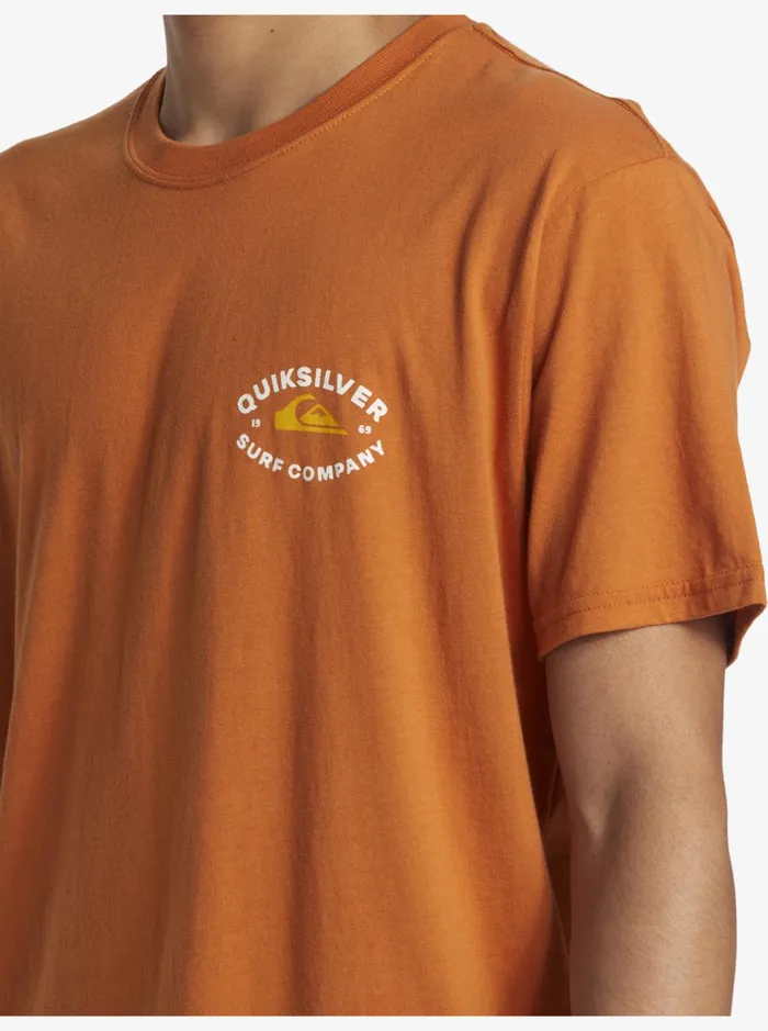 Tees Men Quiksilver Stay In Bounds TShirt Mango Tees Men Quiksilver Stay In Bounds TShirt Mango