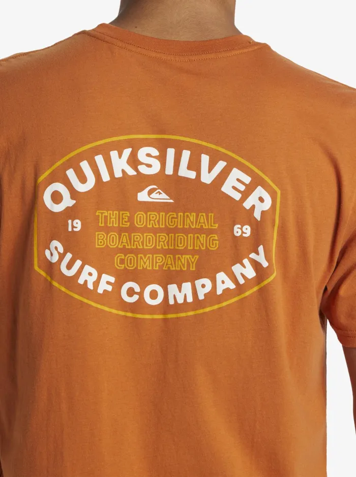 Tees Men Quiksilver Stay In Bounds TShirt Mango Tees Men Quiksilver Stay In Bounds TShirt Mango