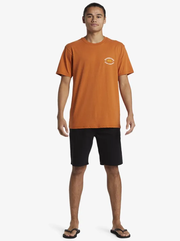 Tees Men Quiksilver Stay In Bounds TShirt Mango Tees Men Quiksilver Stay In Bounds TShirt Mango