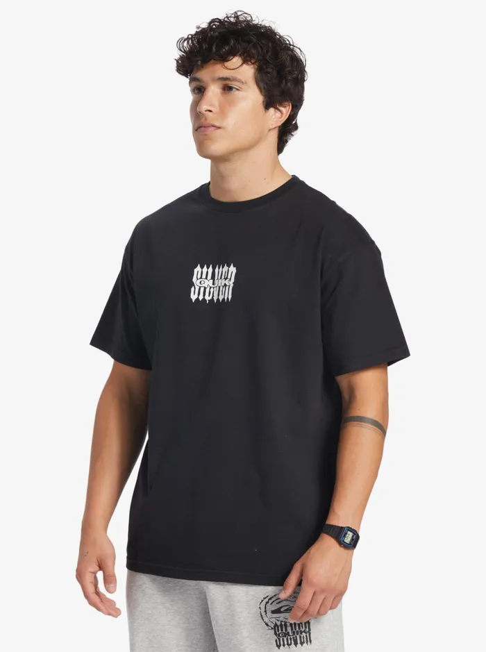 Tees Men Quiksilver Storm Core Msw TShirt Black Tees Men Quiksilver Storm Core Msw TShirt Black