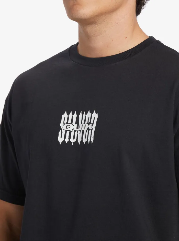 Tees Men Quiksilver Storm Core Msw TShirt Black Tees Men Quiksilver Storm Core Msw TShirt Black