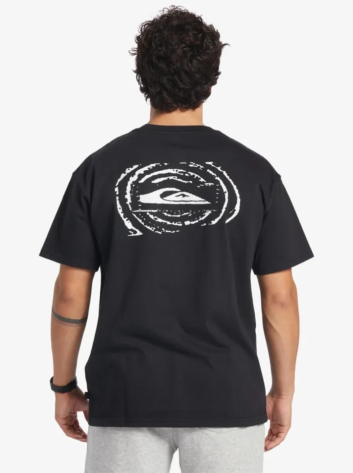 Tees Men Quiksilver Storm Core Msw TShirt Black Tees Men Quiksilver Storm Core Msw TShirt Black