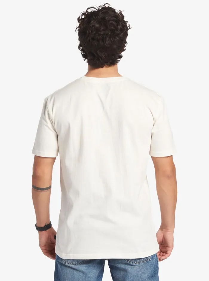 Tees Men Quiksilver Swell Vision Stripe Pocket TShirt Gardenia Tees Men Quiksilver Swell Vision Stripe Pocket TShirt Gardenia