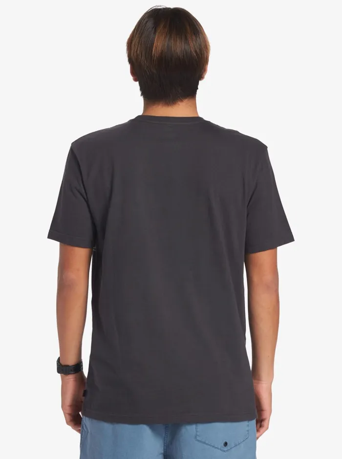 Tees Men Quiksilver Swell Vision Stripe Pocket TShirt Tarmac Tees Men Quiksilver Swell Vision Stripe Pocket TShirt Tarmac