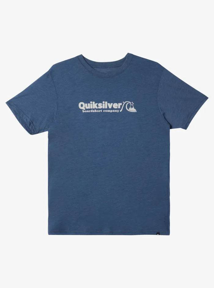 Tees Men Quiksilver Twinnies Mod TShirt Dark Denim Heather