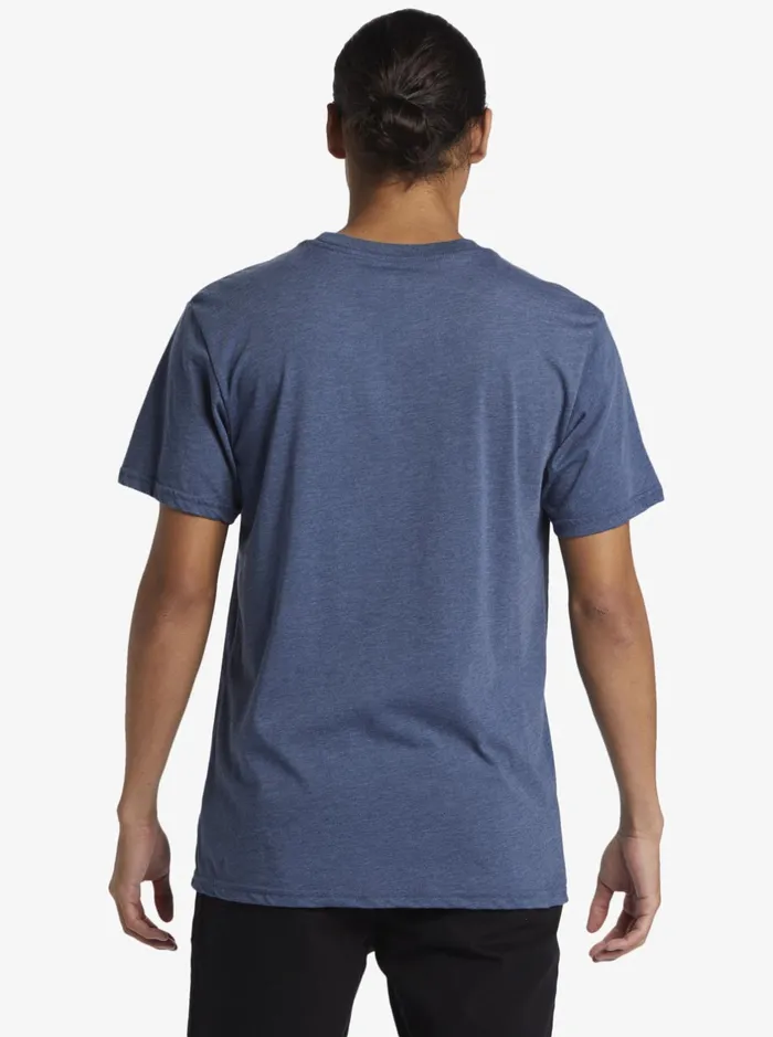 Tees Men Quiksilver Twinnies Mod TShirt Dark Denim Heather Tees Men Quiksilver Twinnies Mod TShirt Dark Denim Heather