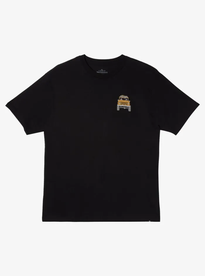 Tees Men Quiksilver Waterman Bruiser QtShirt Black