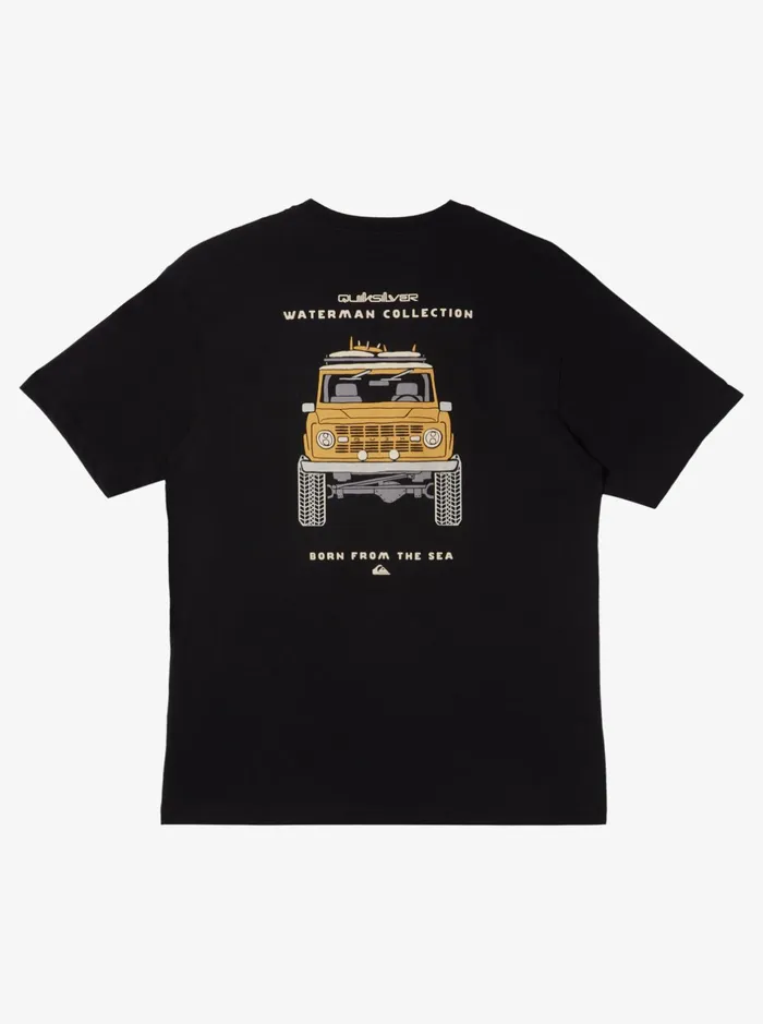 Tees Men Quiksilver Waterman Bruiser QtShirt Black Tees Men Quiksilver Waterman Bruiser QtShirt Black