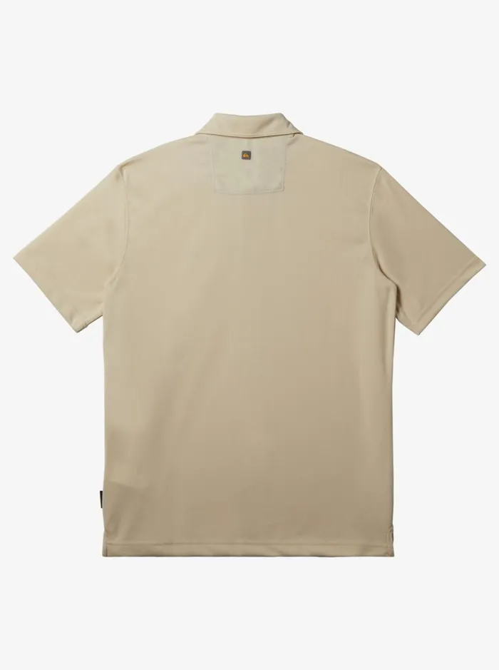 Tees Men Quiksilver Waterman Water Short Sleeve Polo Shirt Brown Rice Tees Men Quiksilver Waterman Water Short Sleeve Polo Shirt Brown Rice