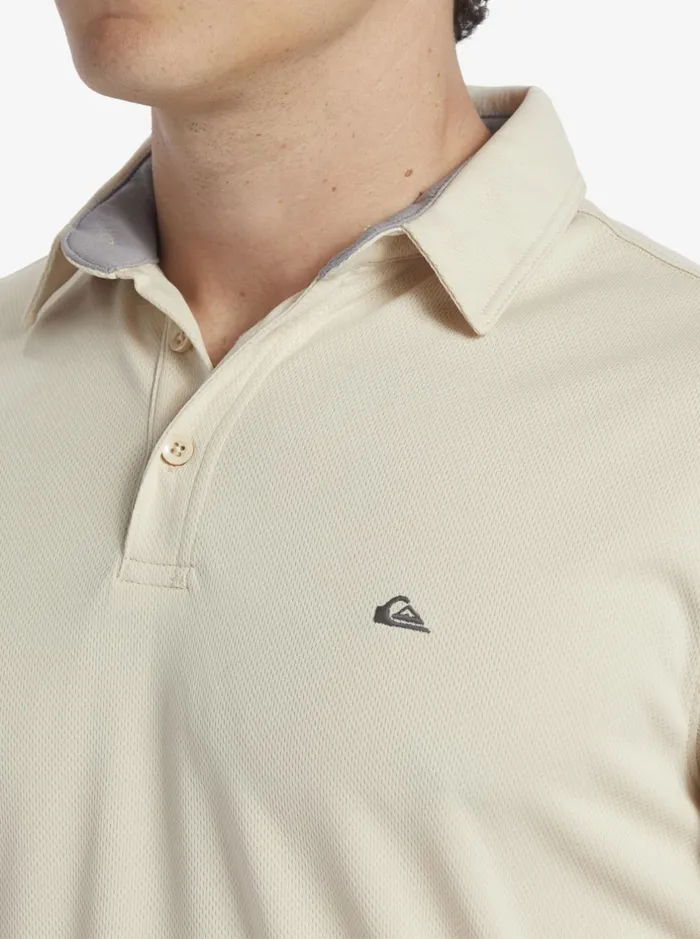 Tees Men Quiksilver Waterman Water Short Sleeve Polo Shirt Brown Rice Tees Men Quiksilver Waterman Water Short Sleeve Polo Shirt Brown Rice