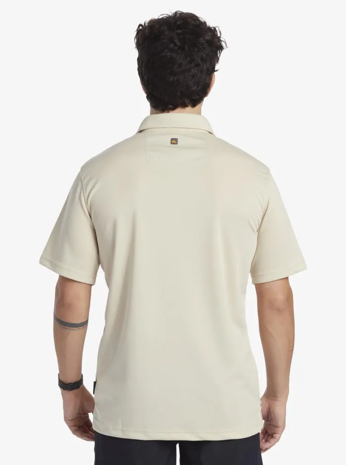 Tees Men Quiksilver Waterman Water Short Sleeve Polo Shirt Brown Rice Tees Men Quiksilver Waterman Water Short Sleeve Polo Shirt Brown Rice