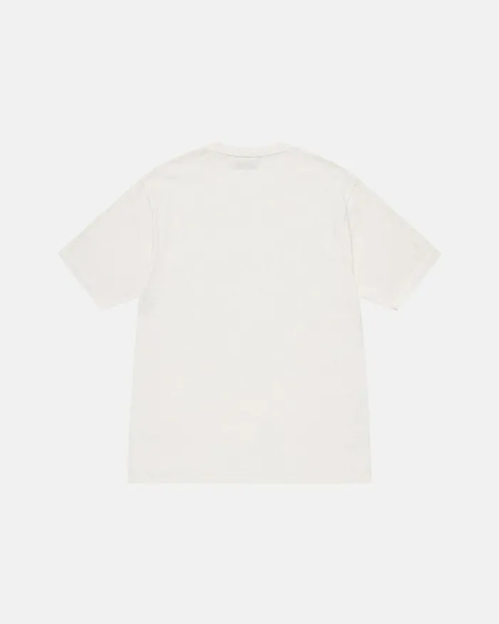 Tees Men Stussy ATTICUS PIGMENT DYED TEE Natural Tees Men Stussy ATTICUS PIGMENT DYED TEE Natural