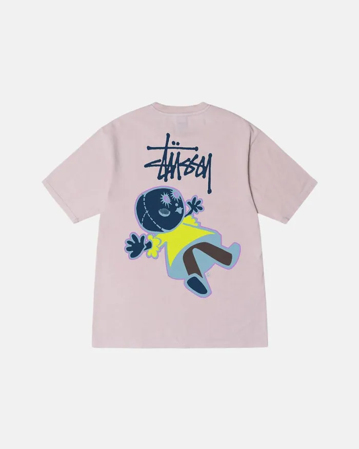 Tees Men Stussy DOLLIE PIGMENT DYED TEE Blush