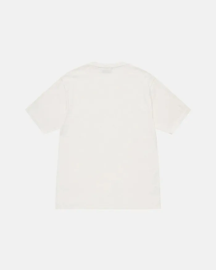 Tees Men Stussy S64 PIGMENT DYED TEE Natural Tees Men Stussy S64 PIGMENT DYED TEE Natural