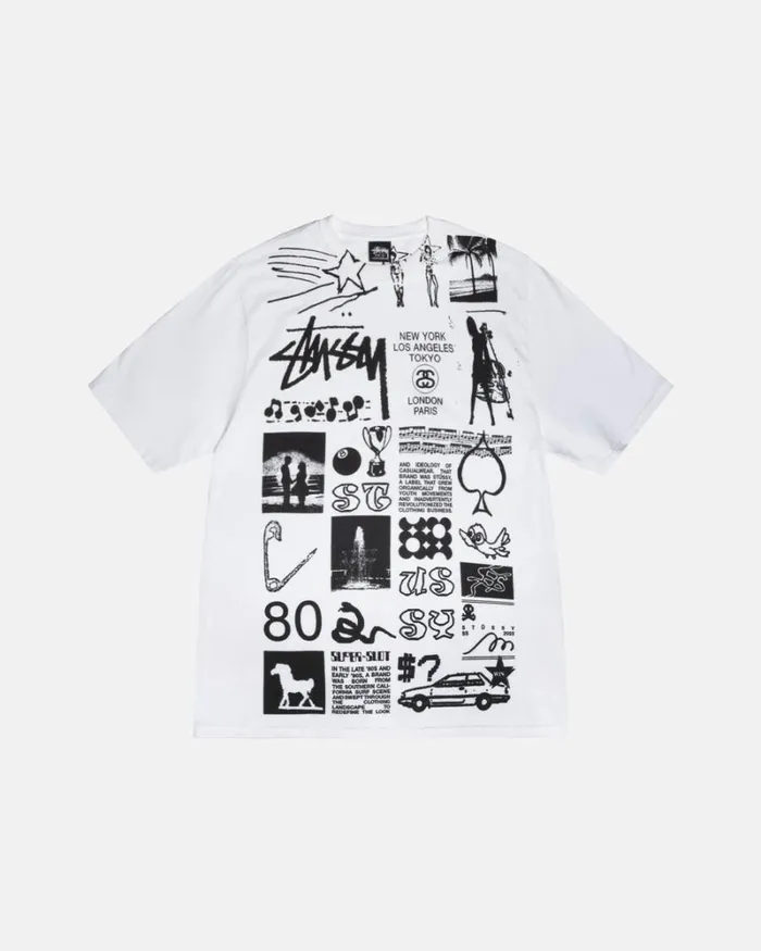 Tees Men Stussy SARA TEE White
