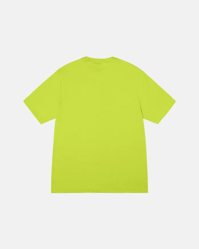 Tees Men Stussy STOCK BOX TEE Keylime Tees Men Stussy STOCK BOX TEE Keylime
