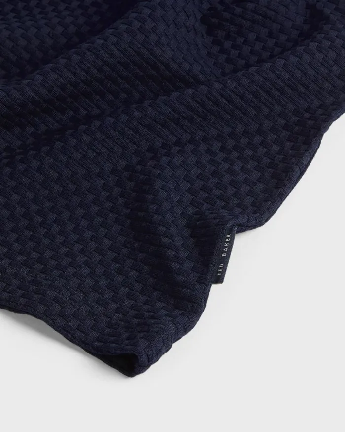 Textured Cotton Tshirt Navy Men Ted Baker Clothing Textured Cotton Tshirt Navy Men Ted Baker Clothing