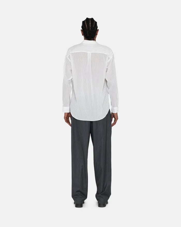 Tops and Shirts Men Stussy LIGHTWEIGHT CLASSIC SHIRT White Tops and Shirts Men Stussy LIGHTWEIGHT CLASSIC SHIRT White