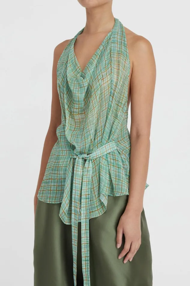 Tops And Shirts Women Lee Mathews Florence Halter Top Tops And Shirts Women Lee Mathews Florence Halter Top