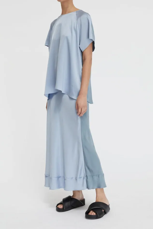 Tops And Shirts Women Lee Mathews Stella Silk Satin Raglan Tee Tops And Shirts Women Lee Mathews Stella Silk Satin Raglan Tee