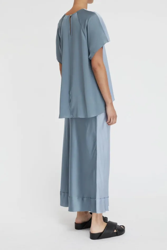 Tops And Shirts Women Lee Mathews Stella Silk Satin Raglan Tee Tops And Shirts Women Lee Mathews Stella Silk Satin Raglan Tee