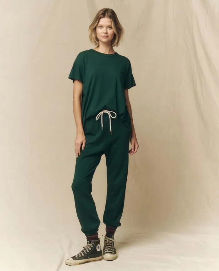 Tops Women039s The Great The Boxy Crew Green Grove