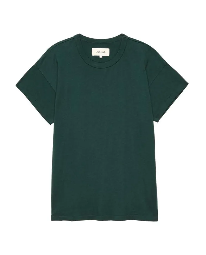 Tops Women039s The Great The Boxy Crew Green Grove