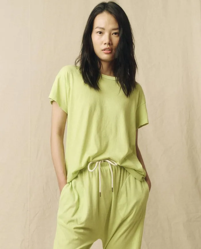 Tops Women039s The Great The Boxy Crew Lime Zest
