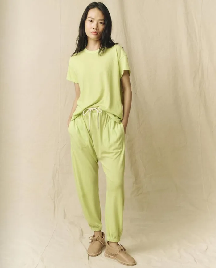 Tops Women039s The Great The Boxy Crew Lime Zest