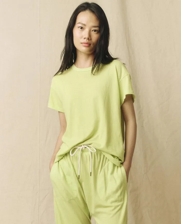 Tops Women039s The Great The Boxy Crew Lime Zest