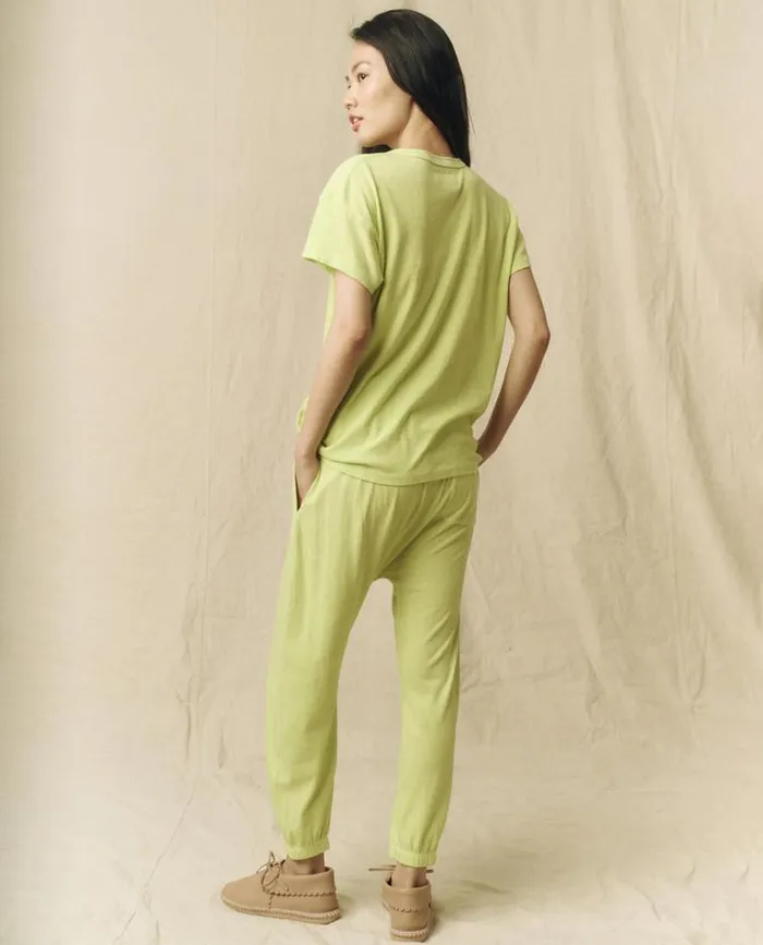 Tops Women039s The Great The Boxy Crew Lime Zest