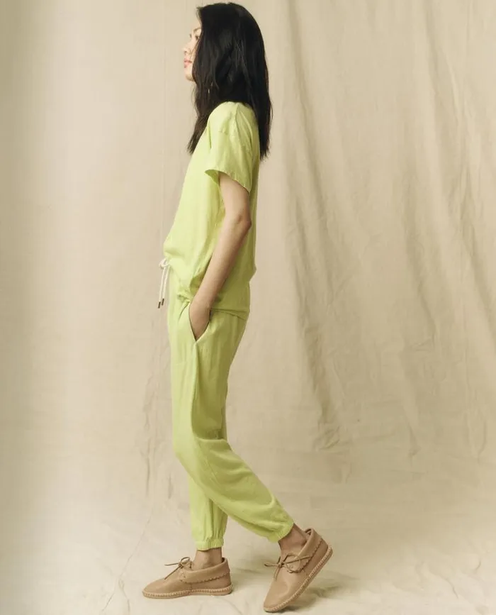Tops Women039s The Great The Boxy Crew Lime Zest